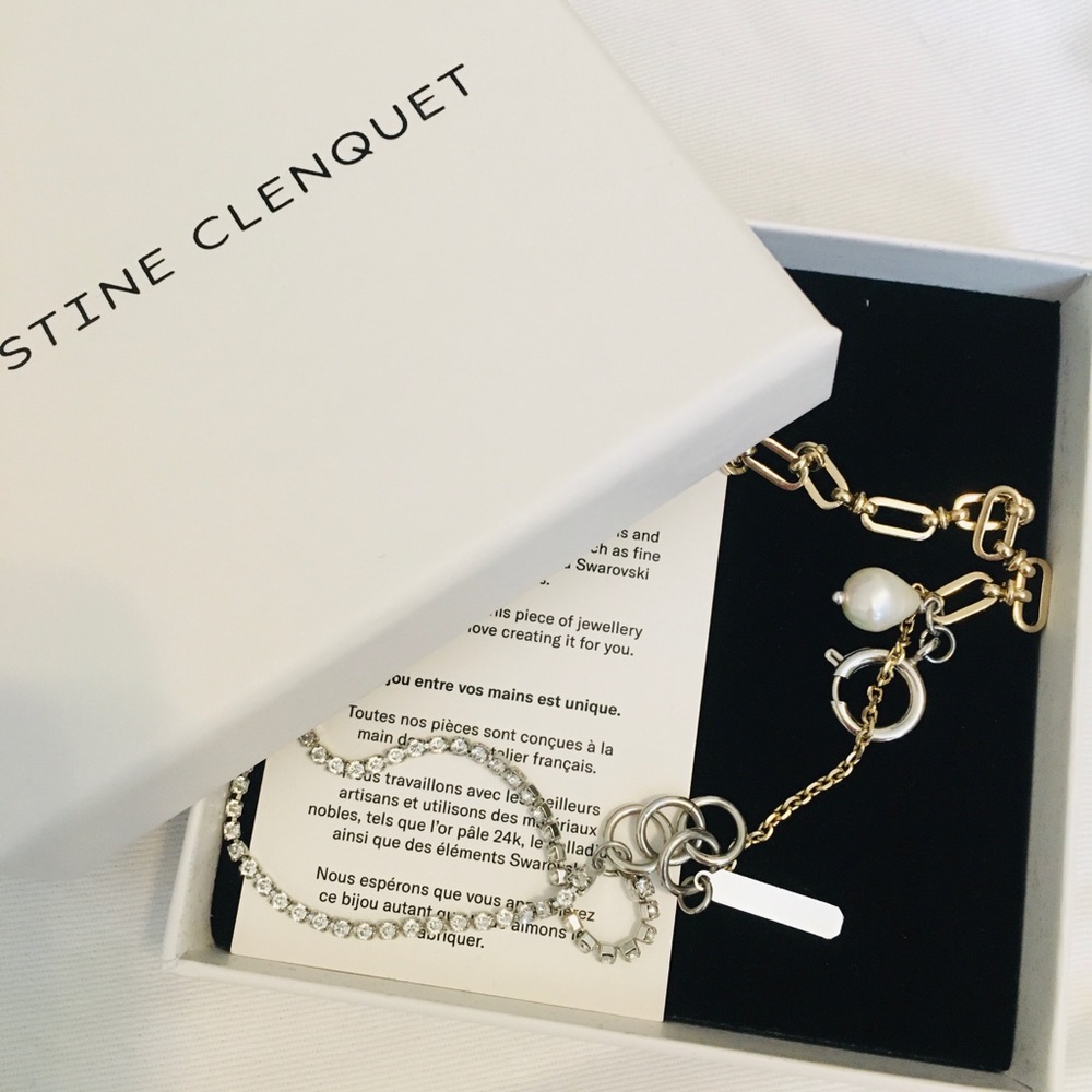 Justine Clenquet Sliver and Gold Jamie Choker